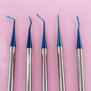 Juego de 7 elevadores luxadores dentales de acero inoxidable para uso en clínicas odontológicas - Product Image 2