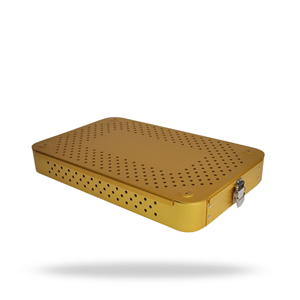 Contenedor de Esterilización para Placas Maxilofaciales, Caja de Almacenamiento de Instrumentos Quirúrgicos de Aluminio de 2.4mm, Perforada, para Autoclave - Product Image 1