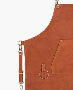 Tablier de boucher en cuir robuste pour la découpe industrielle de la viande - Cuir véritable, anti-odeur, pliable, multifonction, imperméable - Product Image 4