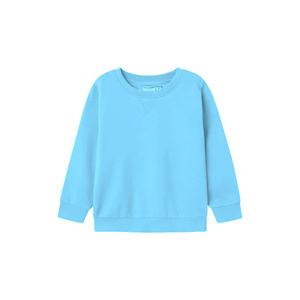 Heavyweight Fleece Crew neck <b>Sweatshirt</b> For Women Plain Blue Pullover Long Sleeve Casual Winter Top Basic Cotton <b>Sweatshirt</b> - Product Image 1