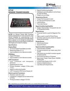 Kitek อุปกรณ์ UIT-02เพื่อการศึกษาที่จำเป็นสำหรับการฝึกอบรมและการสอนมีเซ็นเซอร์ความดัน - Product Image 5