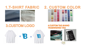 Camiseta de Manga Larga para Hombre, Doble Capa, Lisa, Antiarrugas, 100% Algodón, Estampada, Corte Holgado, Transpirable por Ambos Lados - Product Image 6