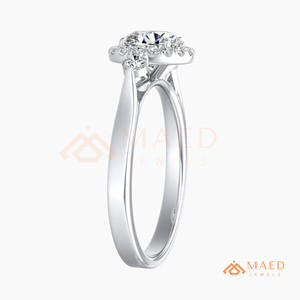Round Cut Moissanite <b>Solitaire</b> <b>Ring</b> <b>Silver</b> Engagement <b>Ring</b> for Women Elegant Bridal Jewelry Anniversary Gift - Product Image 6