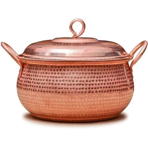 Olla para Servir con Tapa, de Aluminio Forjado a Mano, con Fondo de Cobre, Antiadherente, Ecológica, Duradera, Aislada, Moderna y de Primera Calidad - Product Image 1
