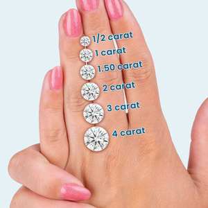 Jc Diamond CVD002 1.25CT 7MM Diamante Cultivado en Laboratorio, Corte Brillante Redondo, Color F, Claridad VS1, Certificado IGI, Perforado con Láser, Piedra Suelta - Product Image 3