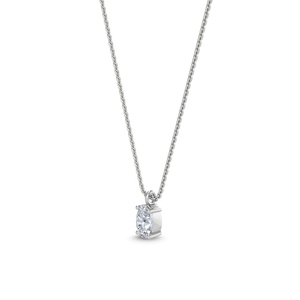 Magnifique pendentif solitaire ovale en or jaune 9 carats avec diamant de laboratoire 0,25 CTW, bijoux fins, cadeau de mariage pour femme - Product Image 2