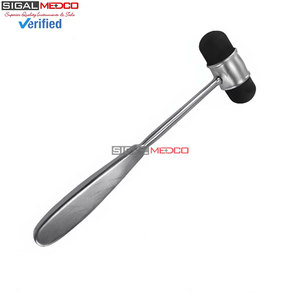 Marteau manuel de 8 pouces à double tête en caoutchouc, instrument de diagnostic chirurgical professionnel pour test de réflexes et examen par percussion - Product Image 6