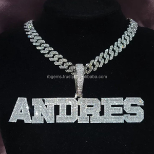 Custom Hip Hop Jewelry Round Animal Pendant <b>Iced</b> <b>Out</b> Vvs Diamond Sterling Silver Sheepshead Pendant <b>Chain</b> Men - Product Image 4