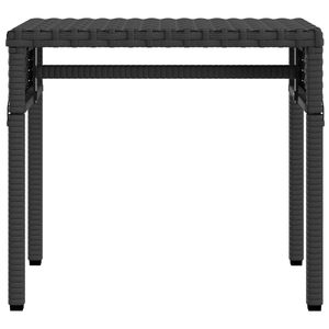 2 pz lettini in Poly Rattan nero con tettoie e tavolo comodi mobili da esterno - Product Image 6