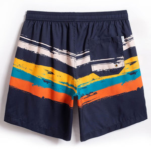 Short de bain personnalisé à séchage rapide pour homme, short de plage extensible en coton pour le surf et l'été - Product Image 2