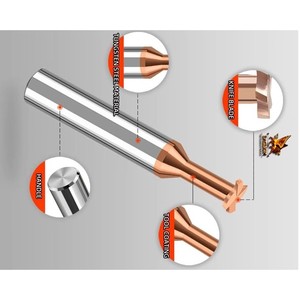เครื่องกัดคาร์ไบด์แบบมีร่องสำหรับงานกัดเครื่องมือ CNC เครื่องมือตัดเหล็กโลหะเครื่องมือสำหรับเครื่องประดับ - Product Image 1