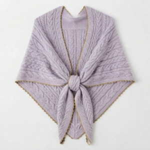 Venta al por mayor OEM ODM: Chal de punto grueso y cálido para invierno, bufanda extragrande con flecos para mujer, poncho, chales de punto con patrón personalizado - Product Image 1