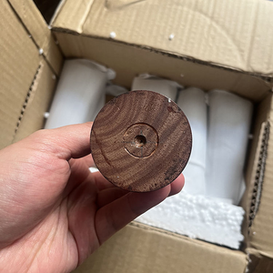 Vente en gros de porte-bougies en bois rustique pour la décoration de centre de table - Product Image 3