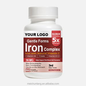 OEM/ODM веганские капсулы с добавками железа, Витаминная поддержка для крови, энергии, анемии, кальция, цинка, селена, порошок, таблетки для - Product Image 1