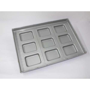 Global Exporter Selling Top Quality Non-Stick Coated Oven Safe and Washable Dishes Pans Aluminized Steel Square Burger Bun Tray - Product Image 1