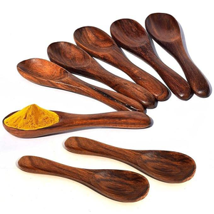 Ensemble cuillère et fourchette en bois de manguier écologique, design le plus récent, pour service de fête, couverts en bois - Product Image 5