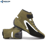 Chaussures de karting DAIZEN STAR INTERNATIONAL - Imperméables, respirantes, légères, semelle extérieure antidérapante en caoutchouc/TPU, cuir véritable