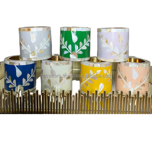 Brûleur Bakhoor de luxe en incrustation de nacre florale fabriqué à la main support de Oud arabe pour parfum de maison festif et décor de cadeau élégant - Product Image 3