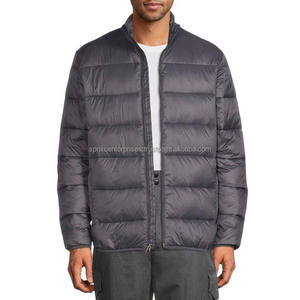 Veste d'hiver matelassée en coton, veste chaude, logo personnalisé sur le devant, style décontracté et sportif, imperméable et coupe-vent pour hommes - Product Image 6