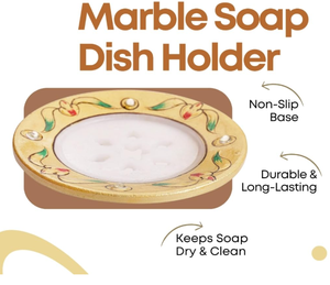 ที่วางสบู่หินอ่อนสำหรับห้องน้ำ อ่างอาบน้ำ อ่างล้างหน้า ผลิตอย่างสวยงามด้วยหินธรรมชาติหลากสี อุปกรณ์เสริมในห้องน้ำ - Product Image 3