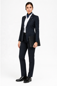 Uniformes de Aerolínea Personalizados de Manga Larga para Pilotos y Tripulación de Cabina |   Fabricante OEM |   Uniforme de Gerente de Operaciones de Aeropuerto para Mujeres - Product Image 2