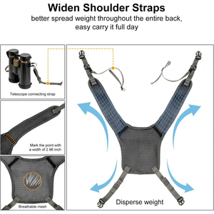 Arnés Táctico para Binoculares, Bolsa de Pecho, Bino-Pack, Nylon, Tapa Magnética, MOLLE, Funda Impermeable, Caza, Observación de Aves, Venta al por Mayor - Product Image 5