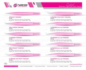 Pinzas para pestañas antideslizantes de alta precisión, resistentes a la corrosión, las más vendidas en Stock, pinzas de acero puro para uso duradero - Product Image 6