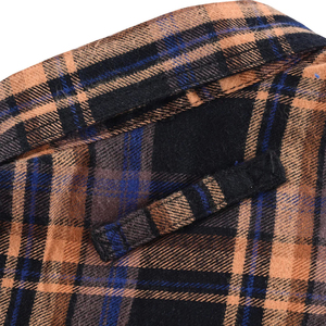 Camisa de Franela para Hombre, de Manga Larga, a Cuadros, con Botones, de Algodón, Informal, para Trabajo, con Bolsillos Dobles, al por Mayor - Product Image 6