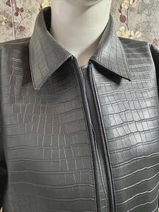 <b>Men's</b> Slim Fit PU <b>Leather</b> Jacket Solid Wine Red Single Breasted Turn Down Collar Casual <b>Blazer</b> Coat - Product Image 5