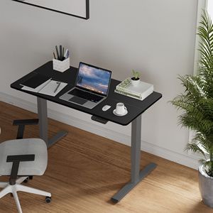 โต๊ะทำงานปรับระดับได้ 3 ระดับ แบบยืน-นั่ง ใช้มอเตอร์คู่ สำหรับใช้งานที่บ้านหรือที่ทำงาน พร้อมท็อปโต๊ะแบบสองชิ้น - Product Image 1