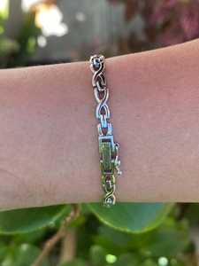 Pulseras de Cadena Entrelazada con Diamantes Cultivados en Laboratorio, Diseño Deslizante Redondo, Joyería Fina para Uso Diario, Oro Sólido de 14k y 18k - Product Image 2