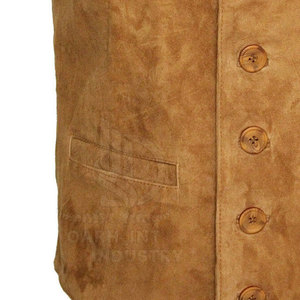 Heavy Duty <b>Men</b> Genuine Leather Vest Utility Pocket <b>Waistcoat</b> Winter <b>Casual</b> Outdoor Daily Wear - Product Image 5