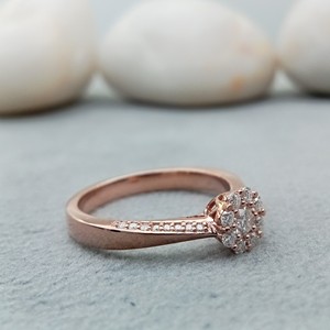 D'VINS JEWELS Trendy Shape Engagement Wedding Ring Brilliant Cut Filled Color D White 14K <b>Solid</b> Gold <b>Silver</b> Gold Plated for - Product Image 5