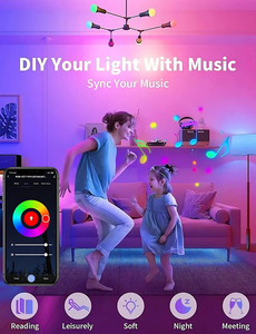 Wifi <span class=keywords><strong>ZigBee</strong></span> thông minh ánh sáng bóng đèn E27 <span class=keywords><strong>RGB</strong></span> CW Dimmable <span class=keywords><strong>LED</strong></span> Đèn cho Alexa Google nhà Alice EweLink ứng dụng điều khiển - Product Image 3