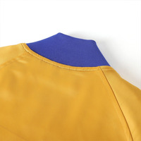 Blouson Bomber en Satin Doré Sigma Gamma Rho avec Broderie Chenille Personnalisée sur le Devant, Logo de la Sororité Grecque, Vêtements Unisexe