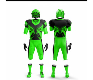 Ensemble d'uniformes de football américain personnalisés, sublimation intégrale |   Ensemble de football avec maillot et pantalon |   Vêtements de sport en polyester respirant - Product Image 3