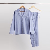 Ensemble de pyjama élégant pour femmes en microfibre de bambou à imprimé animal, 2 pièces, longueur intégrale, avec logo sur le devant, super doux