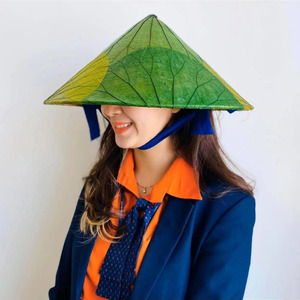 Luxury handcrafted non la hats from top Vietnam supplier good price lotus leaf conical hat - Product Image 5