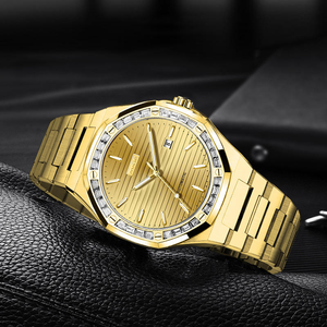 Montre mécanique pour homme avec cadran rond en acier inoxydable personnalisé, date automatique - Product Image 4