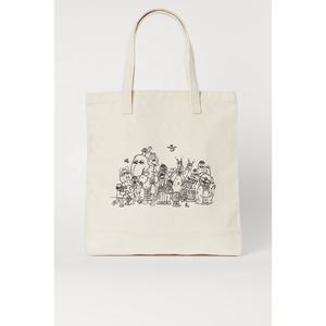 Bolsa de lona de algodón de gran capacidad personalizada al por mayor, bolsa de compras plegable reutilizable orgánica con logotipo personalizado - Product Image 6