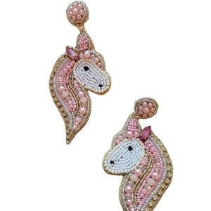 Boucles d'oreilles en perles de céramique de qualité supérieure pour femmes, idéales pour les fêtes, à prix de gros - Product Image 1