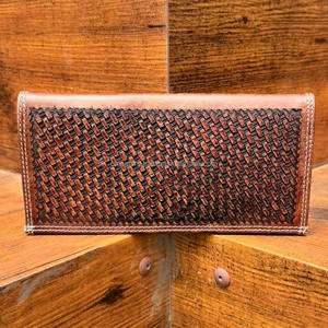 กระเป๋าเงินใบยาวของผู้ชายสินค้ามาใหม่หนังแกะเครื่องมือด้วยมือแฟชั่นขายดีมีสไตล์ที่ใส่เงินสดของขวัญสำหรับผู้ชาย - Product Image 5