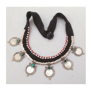 Gargantilla Bohemia Tribal afgana Kuchi, el mejor precio al por mayor - Product Image 6