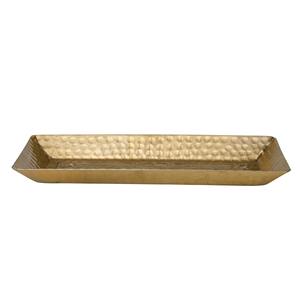 Magnifique plateau de service en aluminium à motif martelé bicolore, qui rehausse les expériences de petit-déjeuner au lit avec une touche de sophistication. - Product Image 2