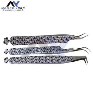 Colección de Pinzas Premium de Marca Privada, Pinzas de Acero Inoxidable para Extensiones de Pestañas de Precisión, Juego de 3 Piezas - Product Image 2