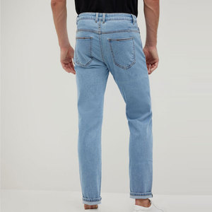 Cotton Jeans Distressed Design Custom Eco-Friendly Plus Size Fashion <b>Denim</b> <b>Material</b> Stretchable Casual Men's Jeans - Product Image 3