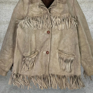 Custom Women's Western Fringe <b>Suede</b> Leather <b>Jacket</b> Genuine Cow <b>Suede</b> Cropped Cowgirl <b>Jacket</b> Vintage Tassel Biker Coat - Product Image 3