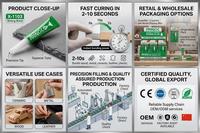 Pegamento Instantáneo 3g en Tubo de Aluminio, Pegamento de Alta Potencia, Adhesivo Acrílico para Cuero, Vidrio, Cerámica, Fijación Rápida, Venta al Por Mayor OEM