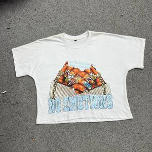 Custom Oversized Streetwear Graphic T <b>Shirt</b> 100% Cotton Heavyweight Printed <b>Flame</b> Palm Tree Vintage Men T <b>Shirt</b> OEM ODM - Product Image 2