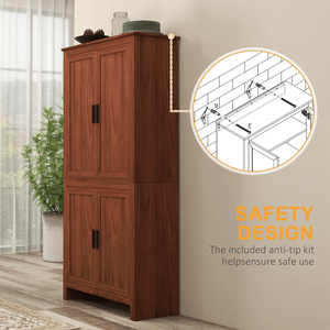 Armadio Moderno per Dispensa Cucina in Legno e Pannelli, Utilizzabile anche come Guardaroba - Product Image 6